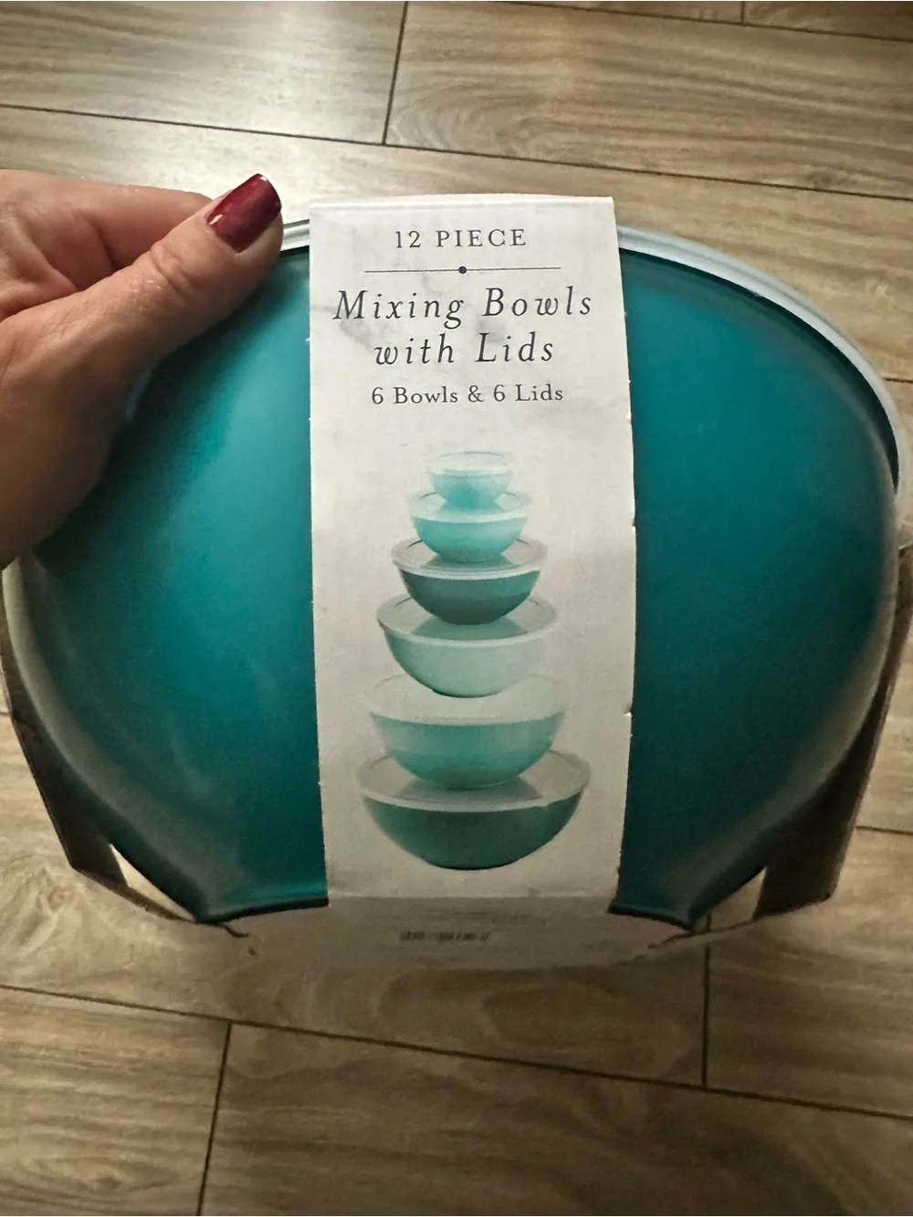 Core 12-Piece Mixing Bowls with Lids - Teal